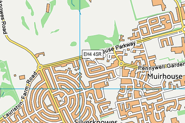 EH4 4SR map - OS VectorMap District (Ordnance Survey) EH4 4SR map - OS VectorMap District (Ordnance Survey)
