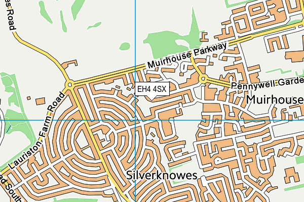 EH4 4SX map - OS VectorMap District (Ordnance Survey) EH4 4SX map - OS VectorMap District (Ordnance Survey)