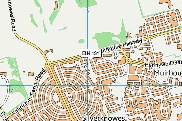 EH4 4SY map - OS VectorMap District (Ordnance Survey) EH4 4SY map - OS VectorMap District (Ordnance Survey)