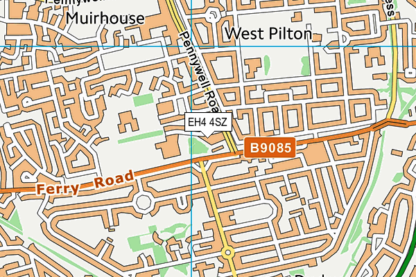 EH4 4SZ map - OS VectorMap District (Ordnance Survey) EH4 4SZ map - OS VectorMap District (Ordnance Survey)