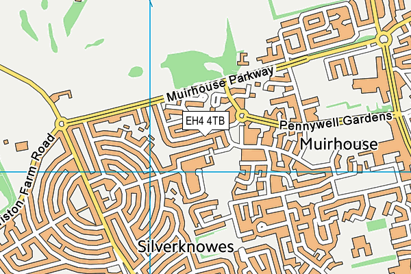 EH4 4TB map - OS VectorMap District (Ordnance Survey) EH4 4TB map - OS VectorMap District (Ordnance Survey)