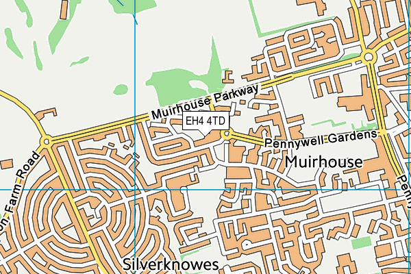 EH4 4TD map - OS VectorMap District (Ordnance Survey) EH4 4TD map - OS VectorMap District (Ordnance Survey)