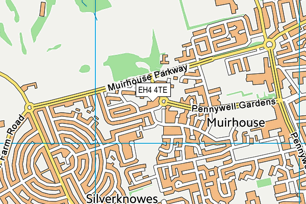 EH4 4TE map - OS VectorMap District (Ordnance Survey) EH4 4TE map - OS VectorMap District (Ordnance Survey)