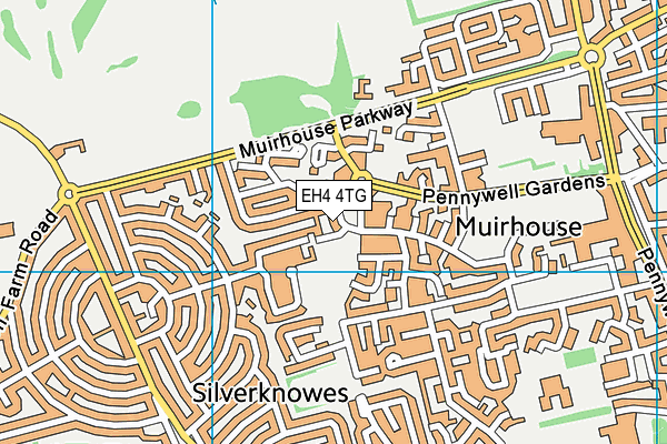 EH4 4TG map - OS VectorMap District (Ordnance Survey) EH4 4TG map - OS VectorMap District (Ordnance Survey)