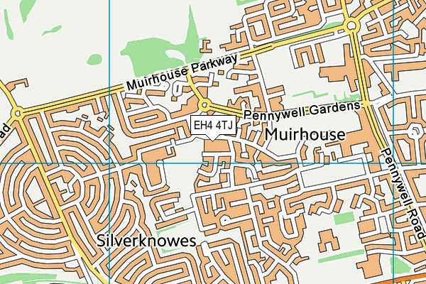 EH4 4TJ map - OS VectorMap District (Ordnance Survey) EH4 4TJ map - OS VectorMap District (Ordnance Survey)