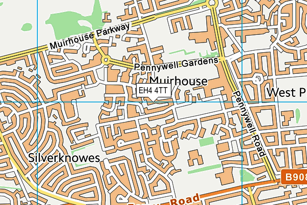 EH4 4TT map - OS VectorMap District (Ordnance Survey) EH4 4TT map - OS VectorMap District (Ordnance Survey)