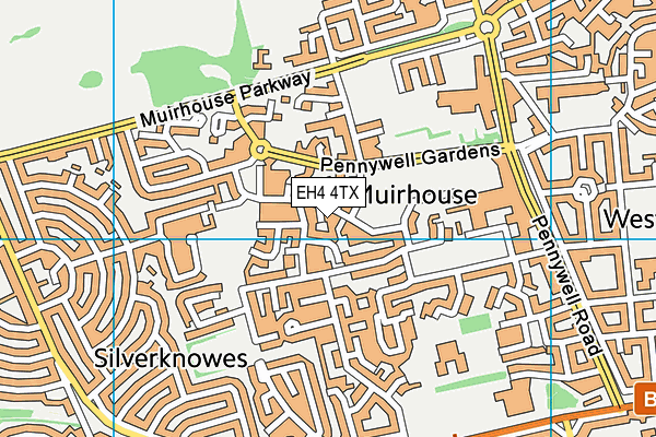 EH4 4TX map - OS VectorMap District (Ordnance Survey) EH4 4TX map - OS VectorMap District (Ordnance Survey)