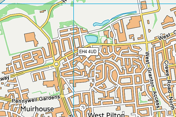 EH4 4UD map - OS VectorMap District (Ordnance Survey) EH4 4UD map - OS VectorMap District (Ordnance Survey)