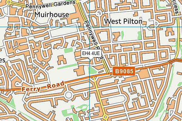 EH4 4UE map - OS VectorMap District (Ordnance Survey) EH4 4UE map - OS VectorMap District (Ordnance Survey)