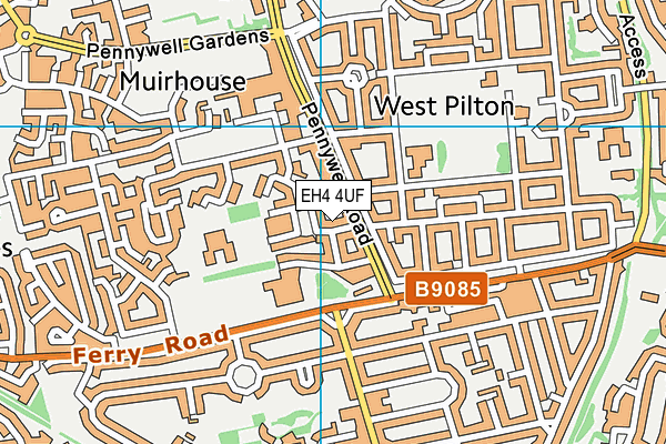EH4 4UF map - OS VectorMap District (Ordnance Survey) EH4 4UF map - OS VectorMap District (Ordnance Survey)