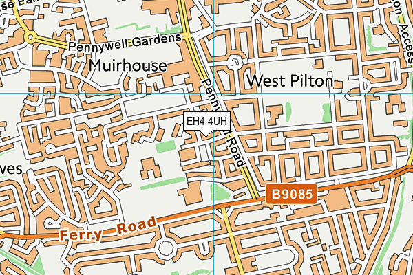 EH4 4UH map - OS VectorMap District (Ordnance Survey) EH4 4UH map - OS VectorMap District (Ordnance Survey)