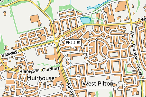 EH4 4US map - OS VectorMap District (Ordnance Survey) EH4 4US map - OS VectorMap District (Ordnance Survey)
