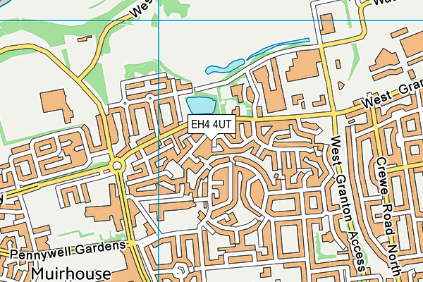 EH4 4UT map - OS VectorMap District (Ordnance Survey) EH4 4UT map - OS VectorMap District (Ordnance Survey)