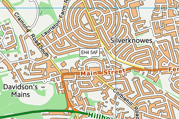 EH4 5AF map - OS VectorMap District (Ordnance Survey) EH4 5AF map - OS VectorMap District (Ordnance Survey)