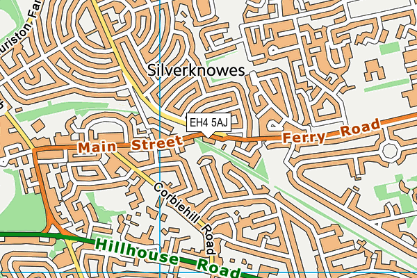 EH4 5AJ map - OS VectorMap District (Ordnance Survey) EH4 5AJ map - OS VectorMap District (Ordnance Survey)