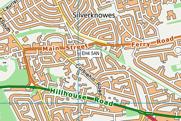 EH4 5AN map - OS VectorMap District (Ordnance Survey) EH4 5AN map - OS VectorMap District (Ordnance Survey)