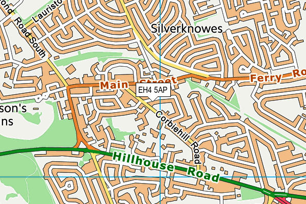 EH4 5AP map - OS VectorMap District (Ordnance Survey) EH4 5AP map - OS VectorMap District (Ordnance Survey)