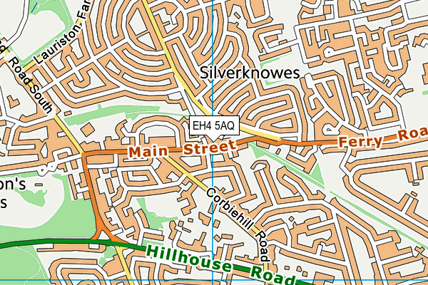 EH4 5AQ map - OS VectorMap District (Ordnance Survey) EH4 5AQ map - OS VectorMap District (Ordnance Survey)