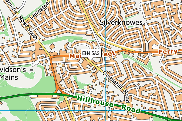 EH4 5AS map - OS VectorMap District (Ordnance Survey) EH4 5AS map - OS VectorMap District (Ordnance Survey)