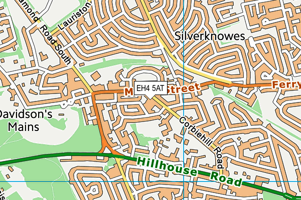 EH4 5AT map - OS VectorMap District (Ordnance Survey) EH4 5AT map - OS VectorMap District (Ordnance Survey)
