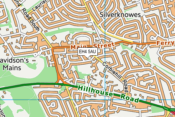 EH4 5AU map - OS VectorMap District (Ordnance Survey) EH4 5AU map - OS VectorMap District (Ordnance Survey)