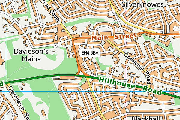 EH4 5BA map - OS VectorMap District (Ordnance Survey) EH4 5BA map - OS VectorMap District (Ordnance Survey)