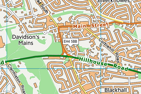 EH4 5BB map - OS VectorMap District (Ordnance Survey)