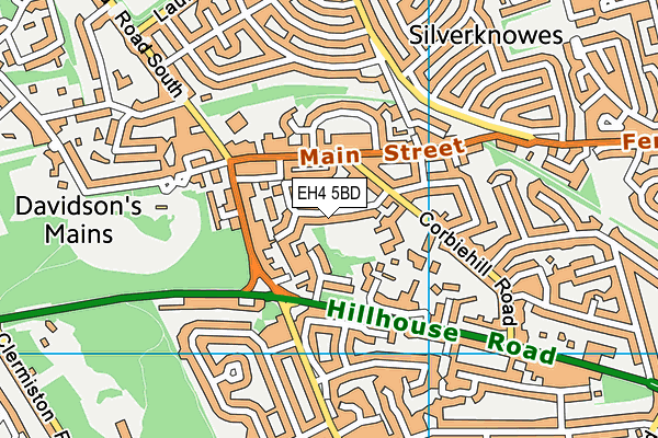 EH4 5BD map - OS VectorMap District (Ordnance Survey) EH4 5BD map - OS VectorMap District (Ordnance Survey)