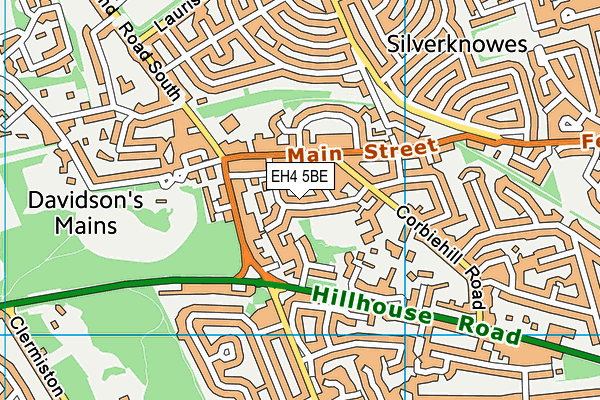 EH4 5BE map - OS VectorMap District (Ordnance Survey) EH4 5BE map - OS VectorMap District (Ordnance Survey)