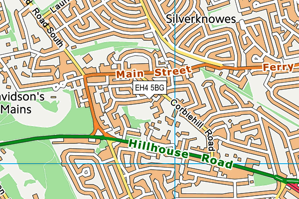 EH4 5BG map - OS VectorMap District (Ordnance Survey) EH4 5BG map - OS VectorMap District (Ordnance Survey)