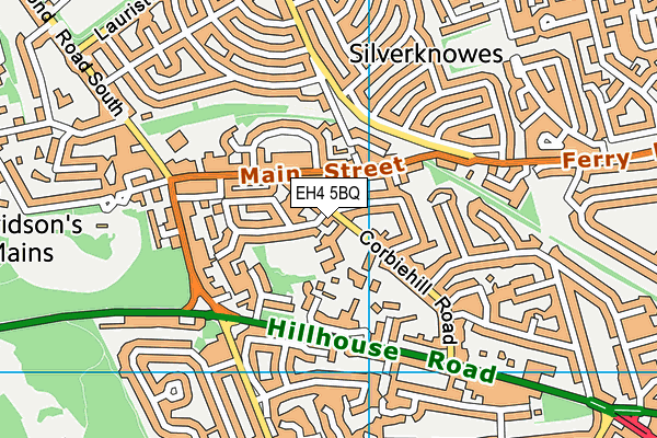 EH4 5BQ map - OS VectorMap District (Ordnance Survey) EH4 5BQ map - OS VectorMap District (Ordnance Survey)