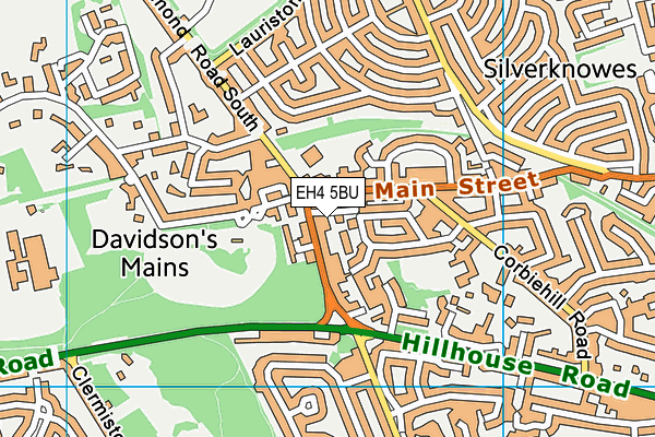 EH4 5BU map - OS VectorMap District (Ordnance Survey) EH4 5BU map - OS VectorMap District (Ordnance Survey)