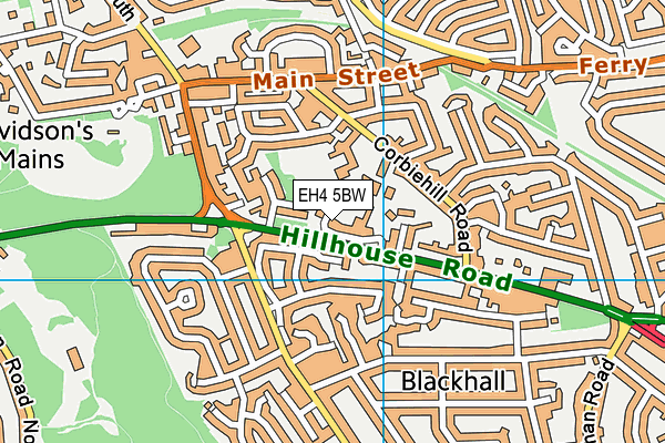 EH4 5BW map - OS VectorMap District (Ordnance Survey) EH4 5BW map - OS VectorMap District (Ordnance Survey)