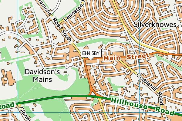 EH4 5BY map - OS VectorMap District (Ordnance Survey) EH4 5BY map - OS VectorMap District (Ordnance Survey)