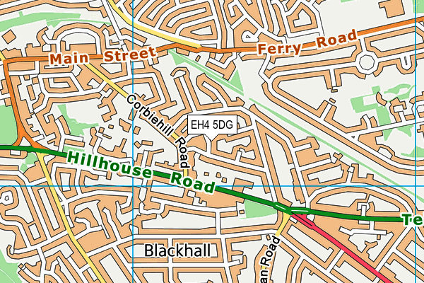 EH4 5DG map - OS VectorMap District (Ordnance Survey) EH4 5DG map - OS VectorMap District (Ordnance Survey)
