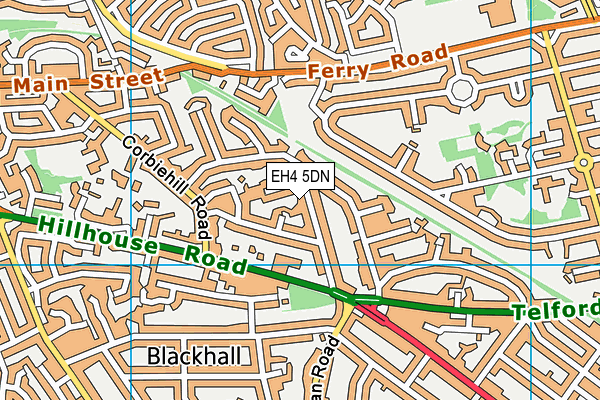EH4 5DN map - OS VectorMap District (Ordnance Survey)