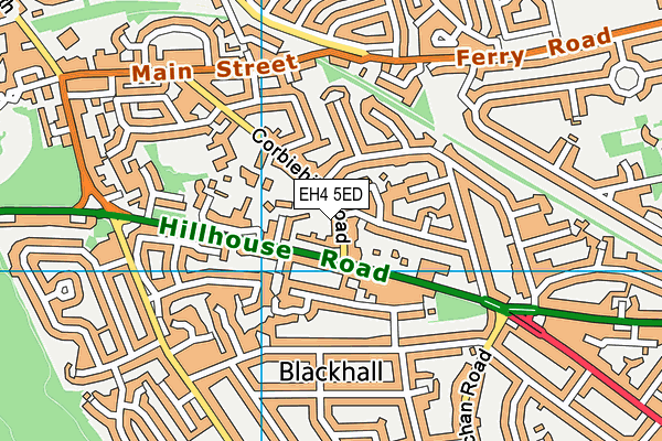 EH4 5ED map - OS VectorMap District (Ordnance Survey) EH4 5ED map - OS VectorMap District (Ordnance Survey)