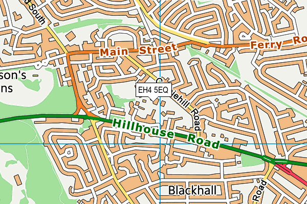 EH4 5EQ map - OS VectorMap District (Ordnance Survey) EH4 5EQ map - OS VectorMap District (Ordnance Survey)