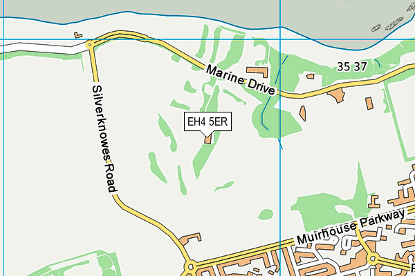 EH4 5ER map - OS VectorMap District (Ordnance Survey) EH4 5ER map - OS VectorMap District (Ordnance Survey)