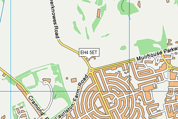 EH4 5ET map - OS VectorMap District (Ordnance Survey) EH4 5ET map - OS VectorMap District (Ordnance Survey)