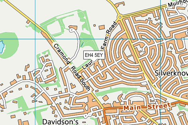 EH4 5EY map - OS VectorMap District (Ordnance Survey) EH4 5EY map - OS VectorMap District (Ordnance Survey)
