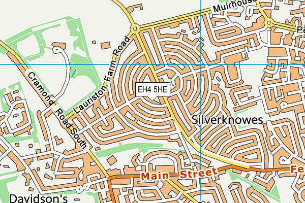 EH4 5HE map - OS VectorMap District (Ordnance Survey) EH4 5HE map - OS VectorMap District (Ordnance Survey)