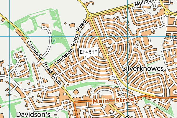 EH4 5HF map - OS VectorMap District (Ordnance Survey) EH4 5HF map - OS VectorMap District (Ordnance Survey)