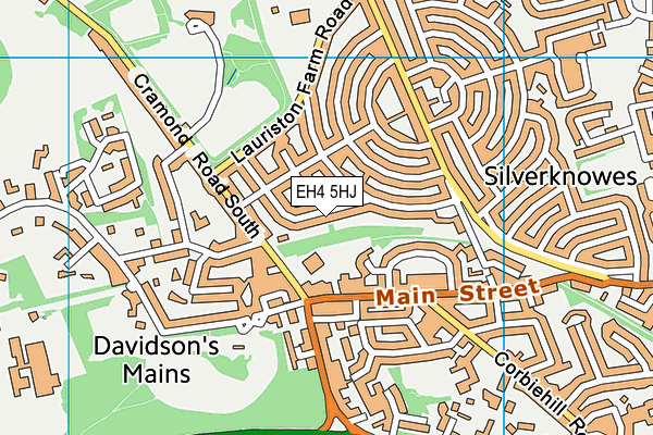 EH4 5HJ map - OS VectorMap District (Ordnance Survey) EH4 5HJ map - OS VectorMap District (Ordnance Survey)