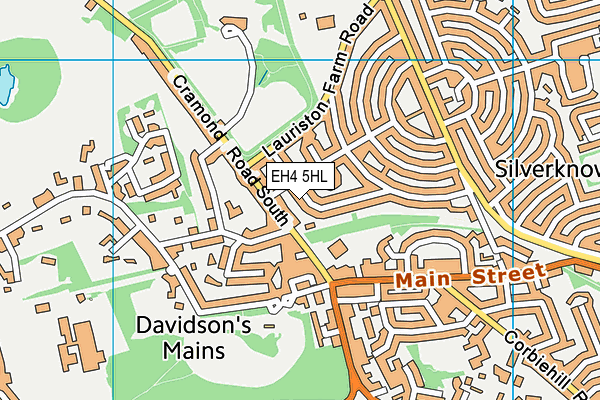 EH4 5HL map - OS VectorMap District (Ordnance Survey) EH4 5HL map - OS VectorMap District (Ordnance Survey)