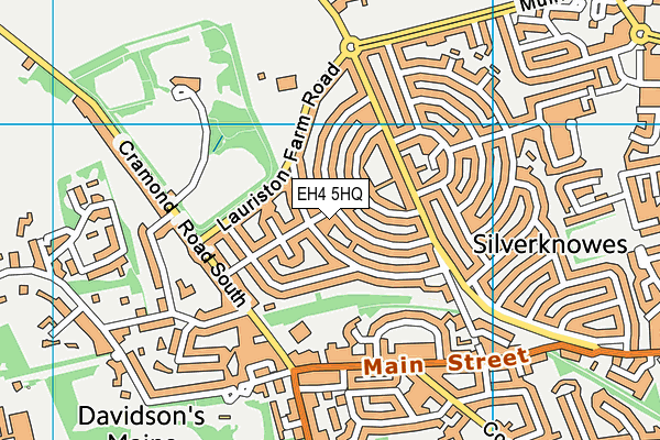 EH4 5HQ map - OS VectorMap District (Ordnance Survey) EH4 5HQ map - OS VectorMap District (Ordnance Survey)