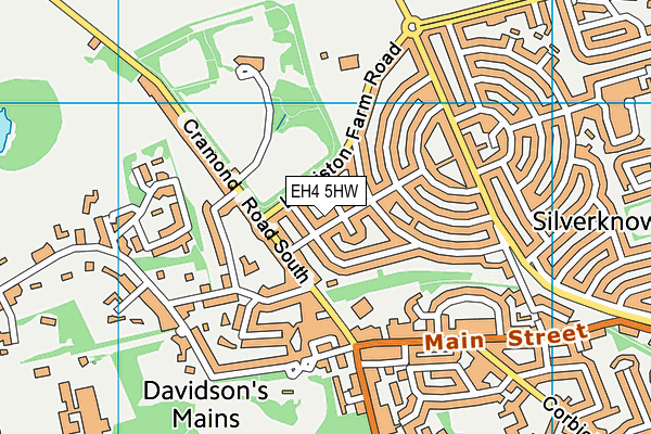 EH4 5HW map - OS VectorMap District (Ordnance Survey) EH4 5HW map - OS VectorMap District (Ordnance Survey)