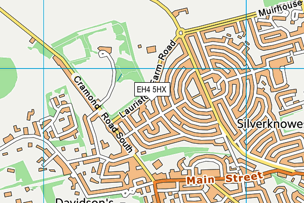 EH4 5HX map - OS VectorMap District (Ordnance Survey) EH4 5HX map - OS VectorMap District (Ordnance Survey)