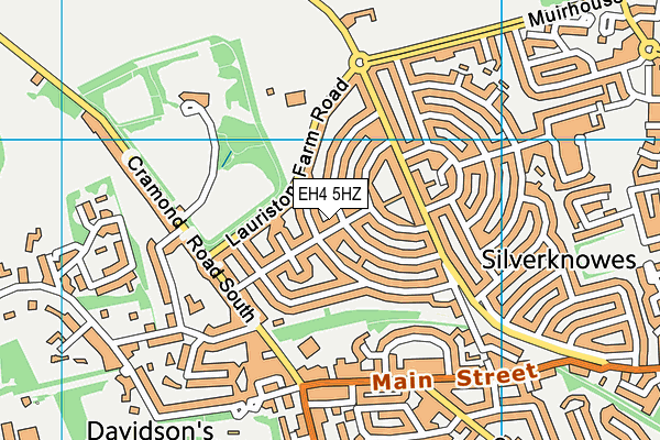 EH4 5HZ map - OS VectorMap District (Ordnance Survey) EH4 5HZ map - OS VectorMap District (Ordnance Survey)
