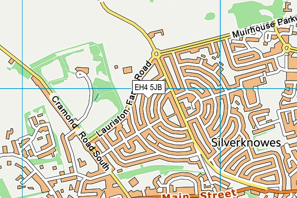 EH4 5JB map - OS VectorMap District (Ordnance Survey) EH4 5JB map - OS VectorMap District (Ordnance Survey)
